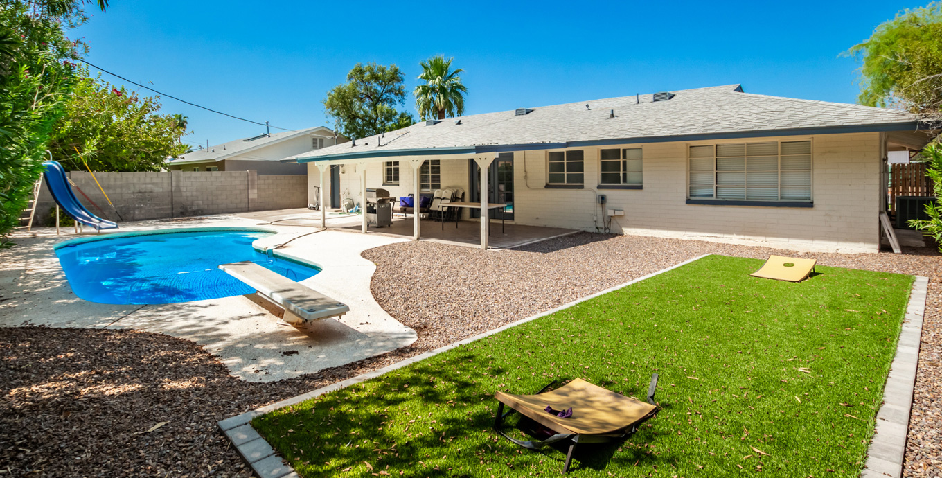 Patio area where you can grill with out with family and friends!